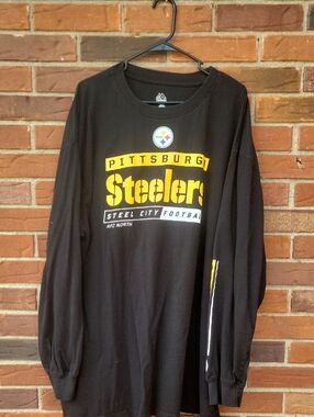 Pittsburgh Steelers Black Long-Sleeve Graphic Shirt